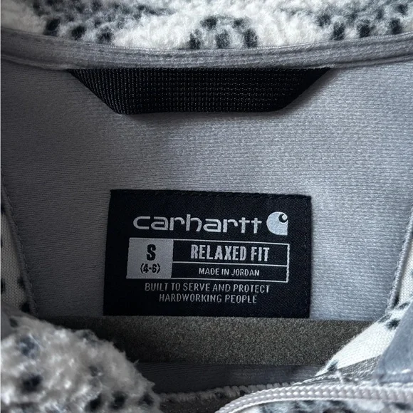 Carhartt Black and White Fleece Jacket - Picture 3 of 3